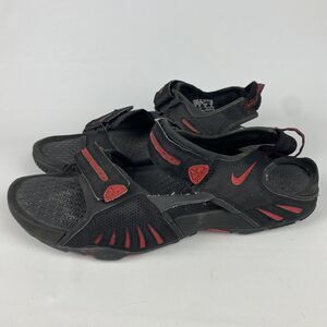 Nike‎ ACG Santiam 4 Sandals Mens 12 Black Red Sport 312839 Strap Summer Hiking